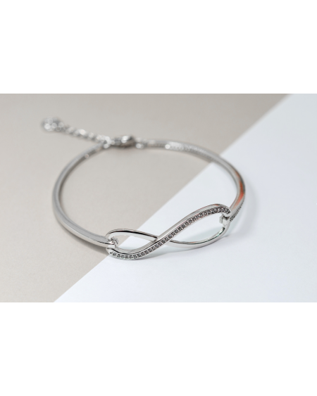 Bracelet en argent blanc