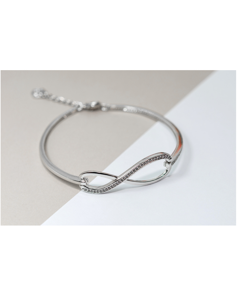 Bracelet en argent blanc